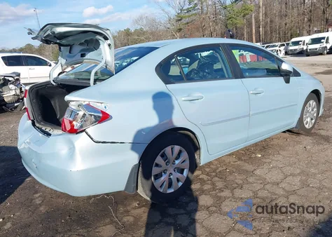 2012 Honda Civic Lx z USA, uszkodzony, nr VIN 19XFB2F55CE059642